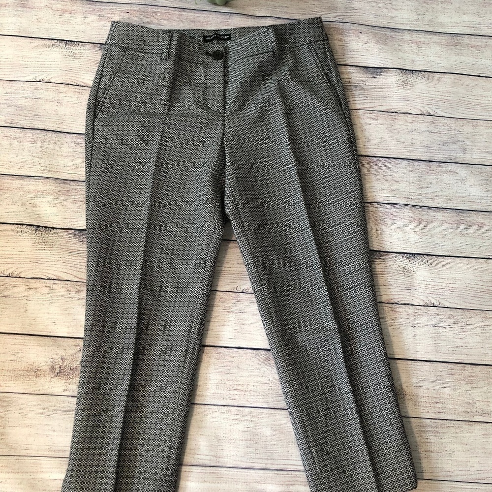 Hilary Radley Black/White Crop Pants size 6 - Picture 5 of 6